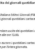 img 16 Agosto 2025: i quotidiani cartacei non escono